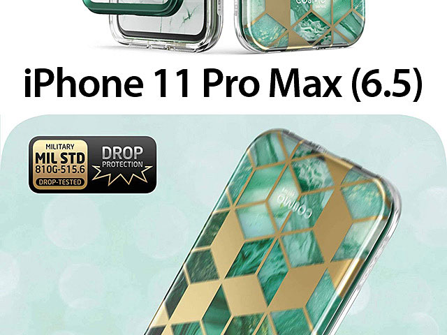 i-Blason Cosmo Slim Designer Case (Green Marble) for iPhone 11 Pro Max (6.5)