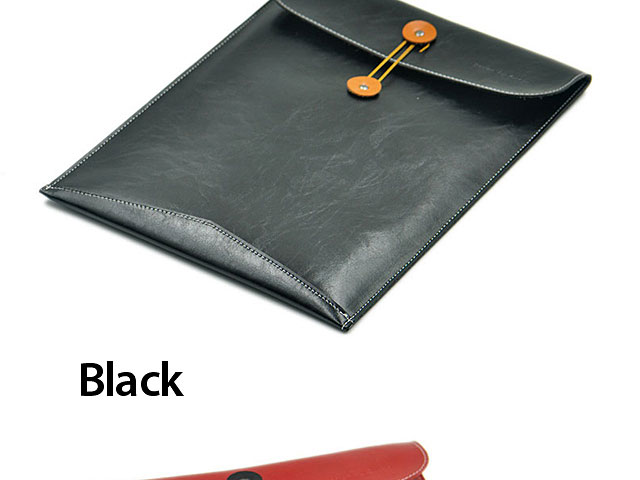 iPad 10.2 Leather Button Pouch