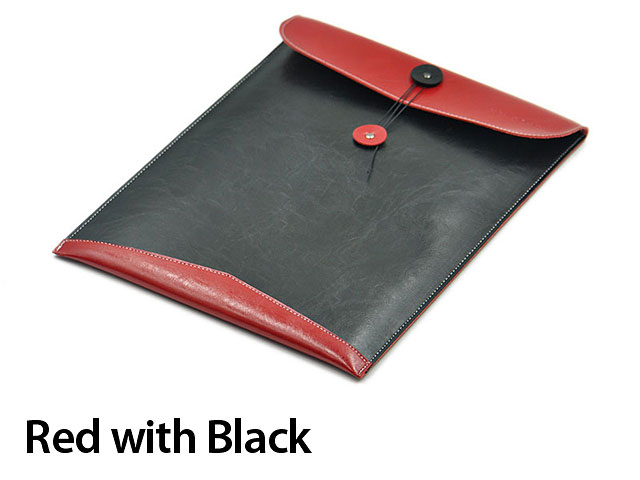 iPad 10.2 Leather Button Pouch