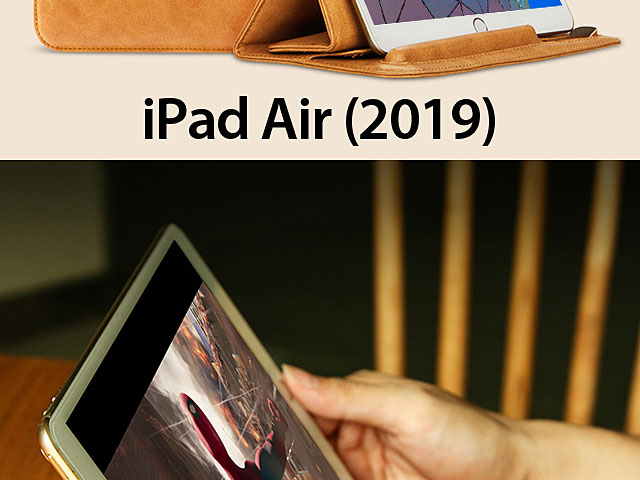 iPad Air (2019) 2-in-1 Leather Sleeve Stand