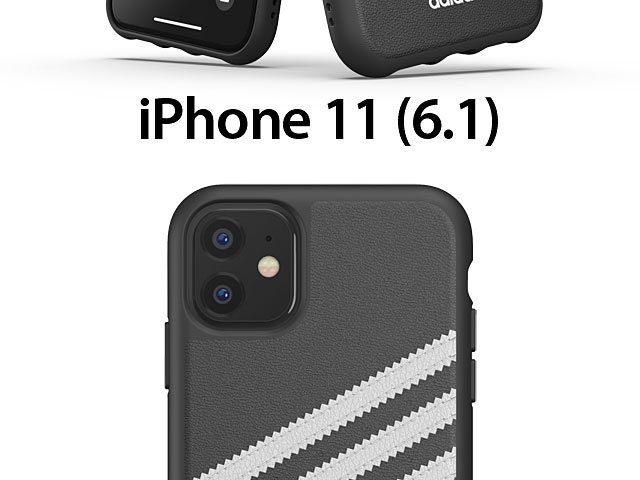 Adidas Moulded Case PU FW19 (Black/White) for iPhone 11 (6.1)