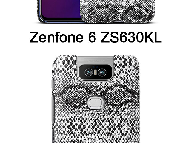 Asus Zenfone 6 ZS630KL Faux Snake Skin Back Case