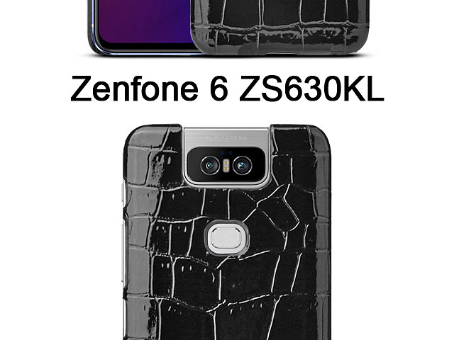 Asus Zenfone 6 ZS630KL Crocodile Leather Back Case
