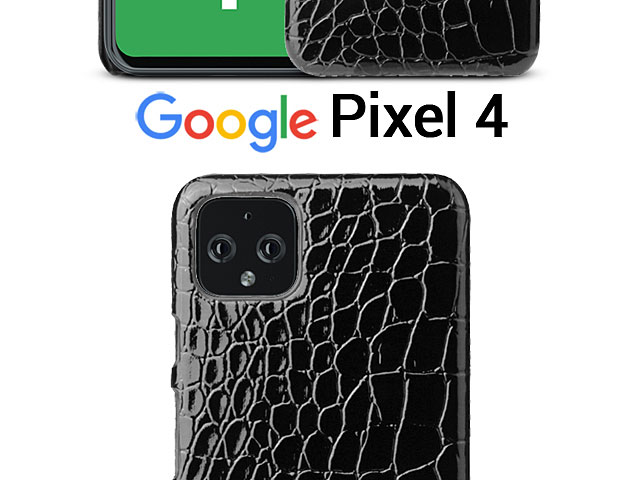 Google Pixel 4 Crocodile Leather Back Case