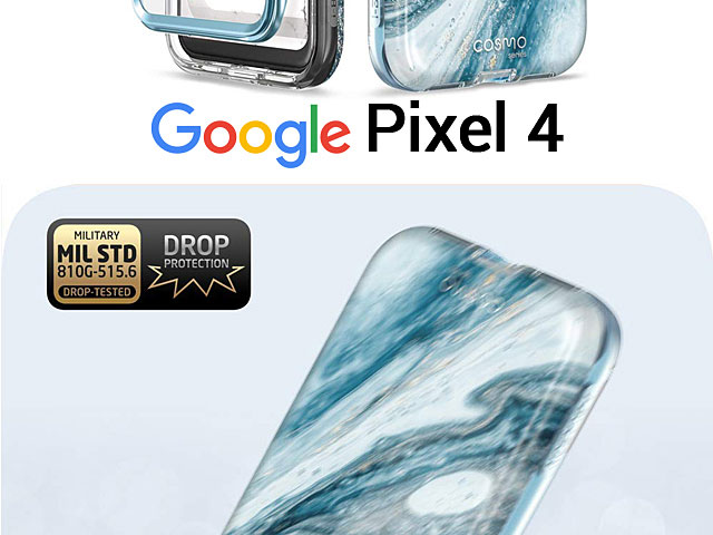i-Blason Cosmo Slim Designer Case (Blue Marble) for Google Pixel 4