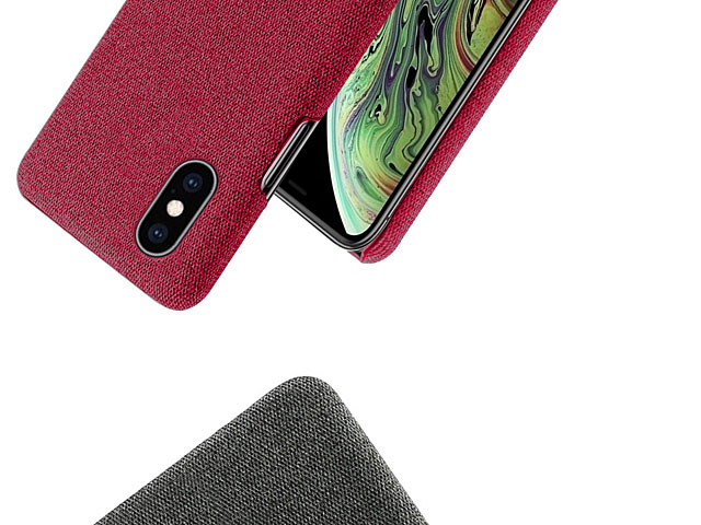 iPhone X / XS (5.8) Fabric Canvas Back Case