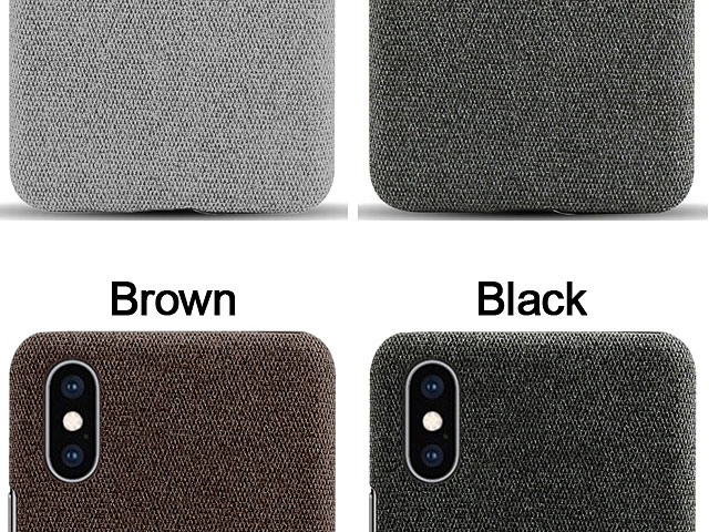 iPhone X / XS (5.8) Fabric Canvas Back Case