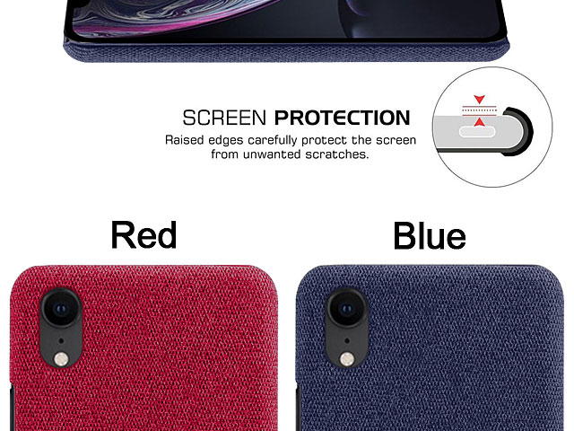 iPhone XR (6.1) Fabric Canvas Back Case