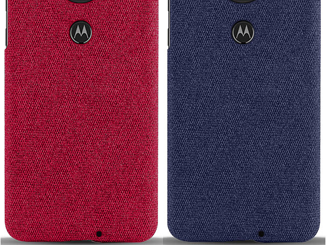 Motorola Moto G7 Fabric Canvas Back Case