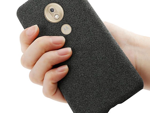 Motorola Moto G7 Play Fabric Canvas Back Case