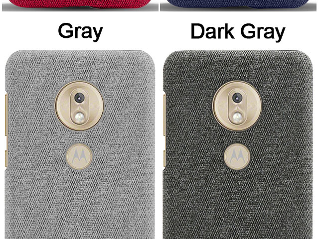 Motorola Moto G7 Play Fabric Canvas Back Case