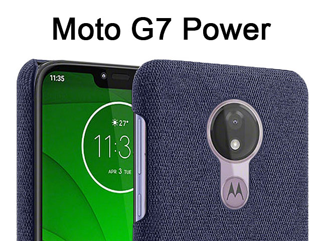 Motorola Moto G7 Power Fabric Canvas Back Case