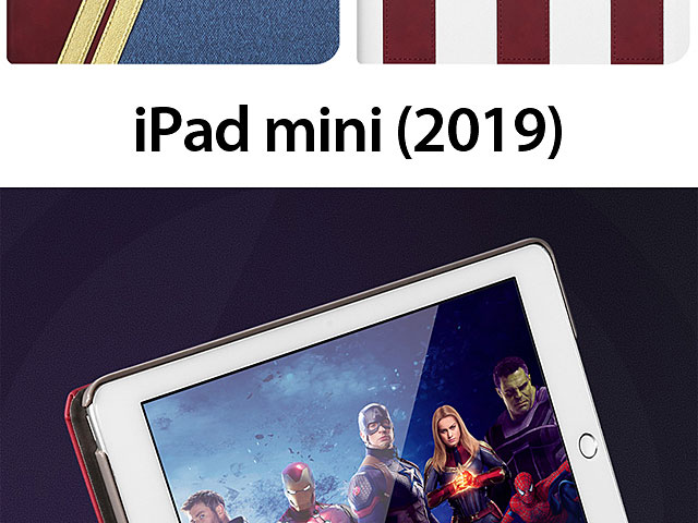 Marvel Series Embroidery Flip Case for iPad Mini (2019)