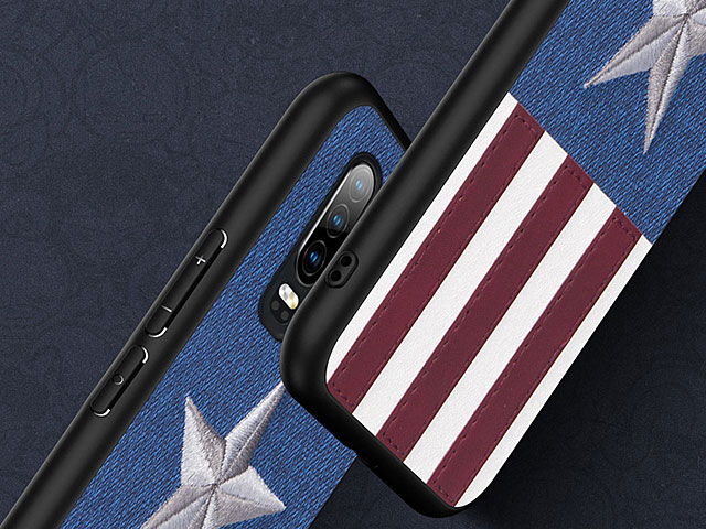 Captain America Embroidery TPU Case for Huawei P30
