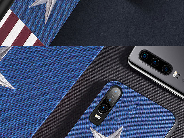 Captain America Embroidery TPU Case for Huawei P30