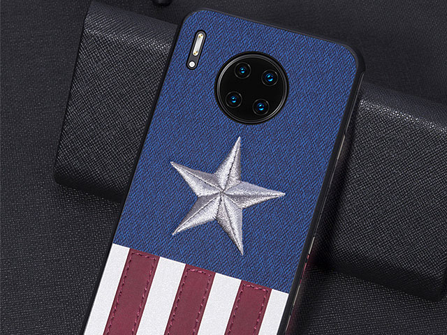 Captain America Embroidery TPU Case for Huawei Mate 30 Pro