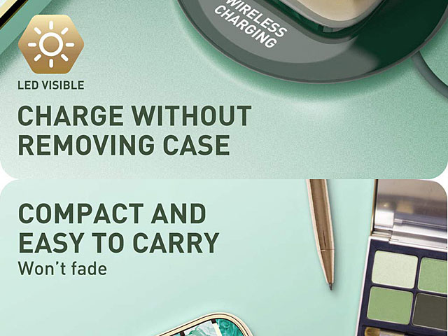 i-Blason Cosmo Slim Designer Case (Green Marble) for AirPods