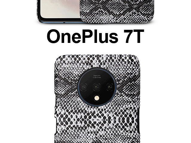 OnePlus 7T Faux Snake Skin Back Case