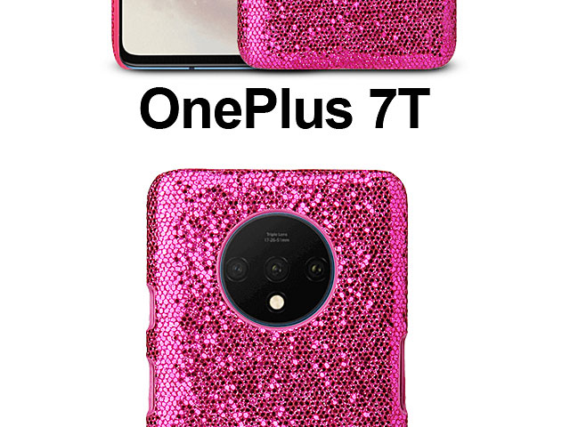 OnePlus 7T Glitter Plastic Hard Case