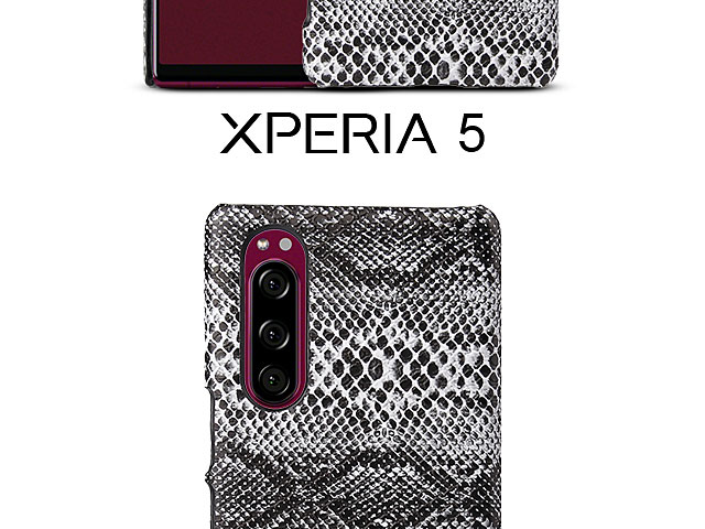 Sony Xperia 5 Faux Snake Skin Back Case