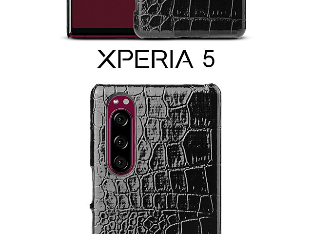 Sony Xperia 5 Crocodile Leather Back Case