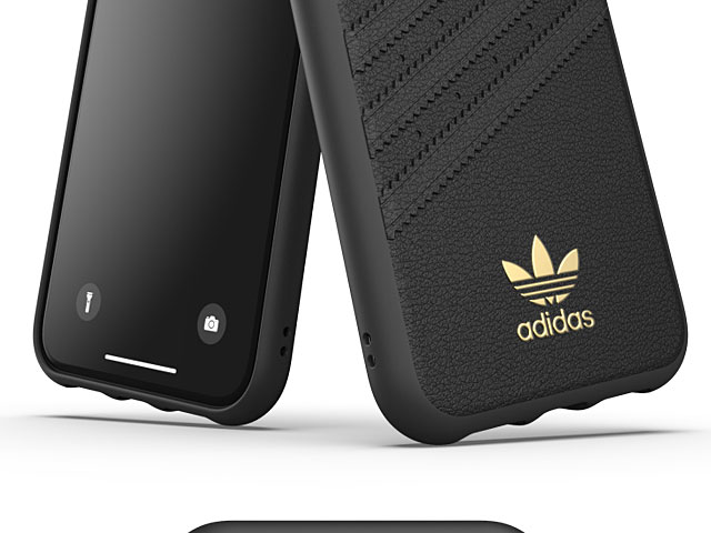blik Boos kristal Adidas Moulded Case PU Premium FW19 (Black/Gold) for iPhone 11 (6.1)