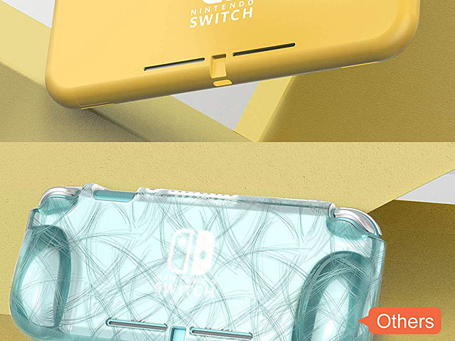 Mumba Clear Cover with TPU Grip (Yellow) for Nintendo Switch Lite