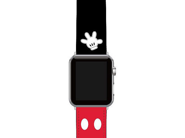 Disney Mickey Mouse Leather Watch Band for Apple Watch 1~5 series