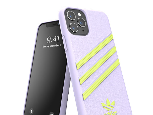 Adidas Moulded Case PU Woman SS20 (Purple Tint/Hi-Res Yellow) for iPhone 11 Pro Max (6.5)