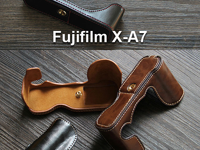 Fujifilm X-A7 Half-Body Leather Case Base
