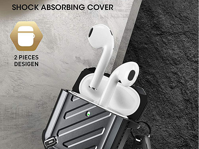 Supcase Unicorn Beetle Pro Rugged Case with Carabiner for Apple AirPods