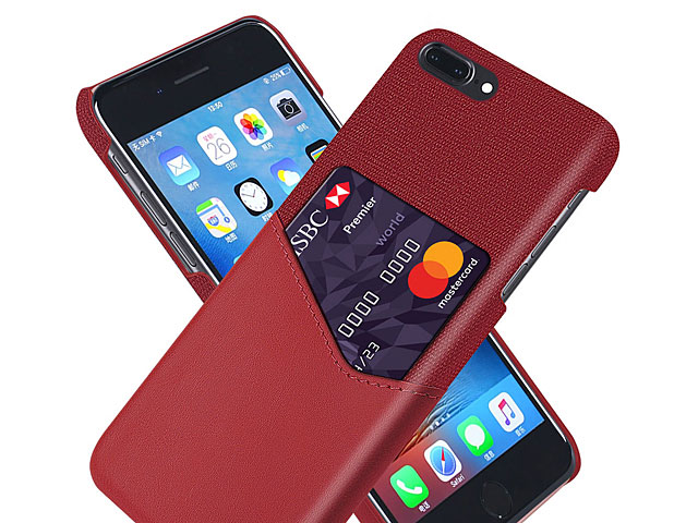 iPhone 7 Plus Two-Tone Leather Case with Card Holder