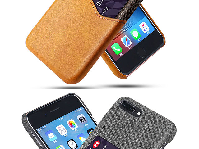 iPhone 8 Plus Two-Tone Leather Case with Card Holder