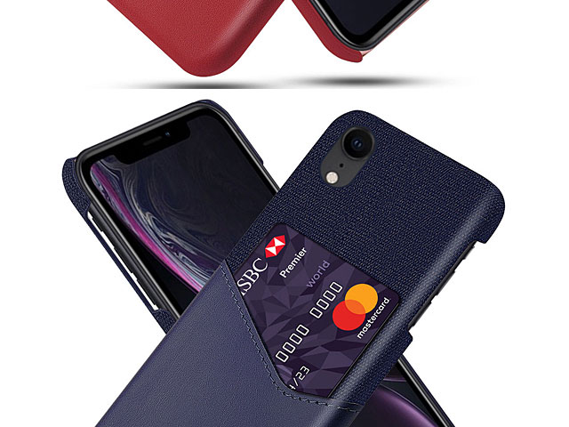iPhone XR (6.1) Two-Tone Leather Case with Card Holder