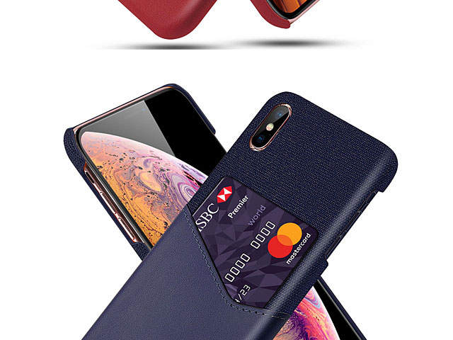 iPhone X / XS (5.8) Two-Tone Leather Case with Card Holder