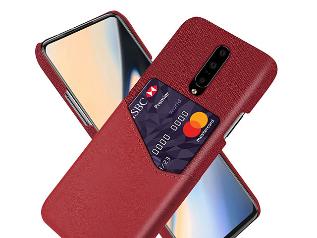 OnePlus 7 Two-Tone Leather Case with Card Holder