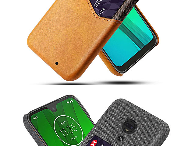 Motorola Moto G7 Two-Tone Leather Case with Card Holder