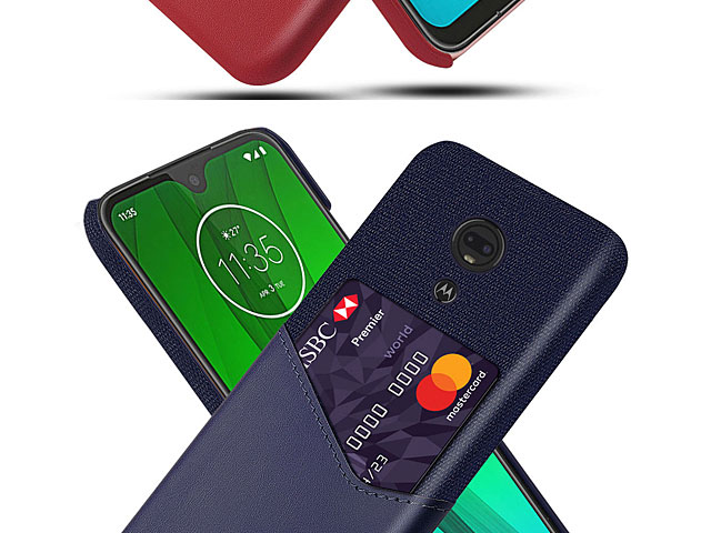 Motorola Moto G7 Play Two-Tone Leather Case with Card Holder