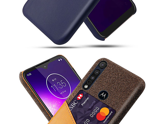 Motorola Mote G8 Play Two-Tone Leather Case with Card Holder