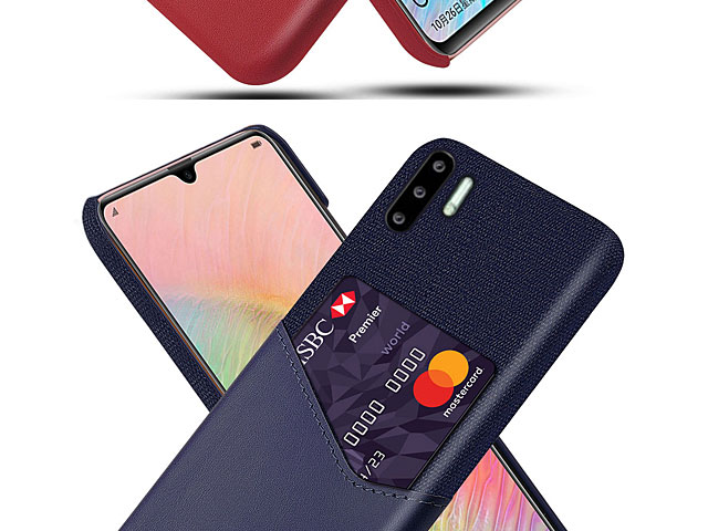 Huawei P30 Pro Two-Tone Leather Case with Card Holder