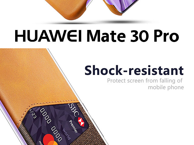 Huawei Mate 30 Pro Two-Tone Leather Case with Card Holder