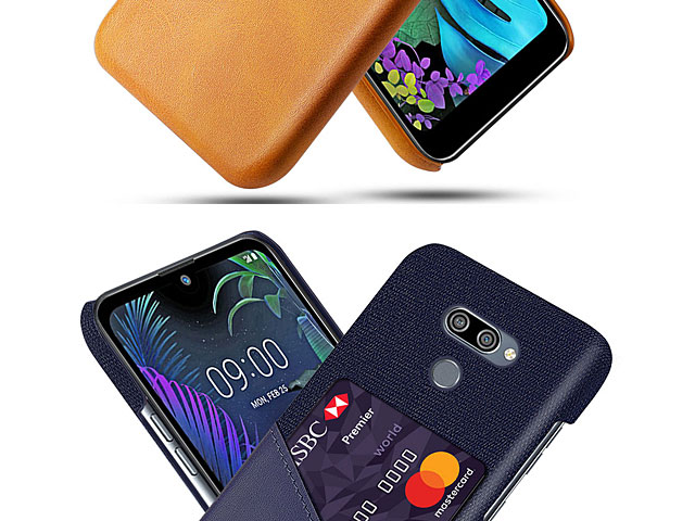 LG K50 Two-Tone Leather Case with Card Holder