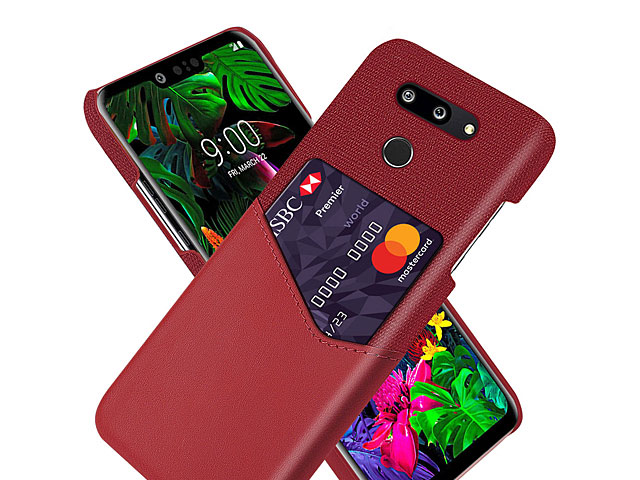 LG G8 ThinQ Two-Tone Leather Case with Card Holder