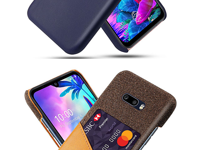 LG V50S ThinQ 5G Two-Tone Leather Case with Card Holder