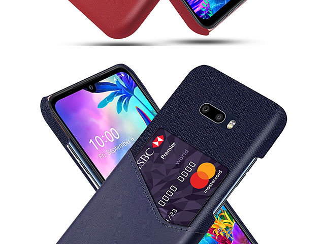 LG G8X ThinQ Two-Tone Leather Case with Card Holder