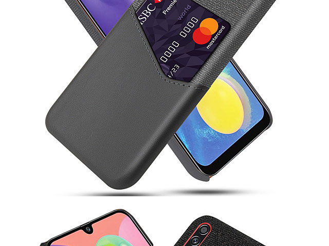 Samsung Galaxy A70s Two-Tone Leather Case with Card Holder