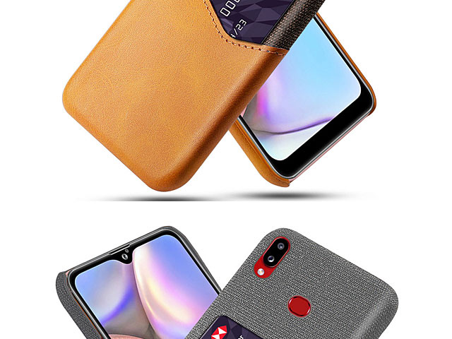 Samsung Galaxy A10s Two-Tone Leather Case with Card Holder