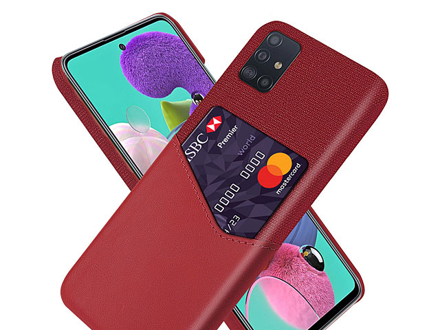 Samsung Galaxy A71 Two-Tone Leather Case with Card Holder