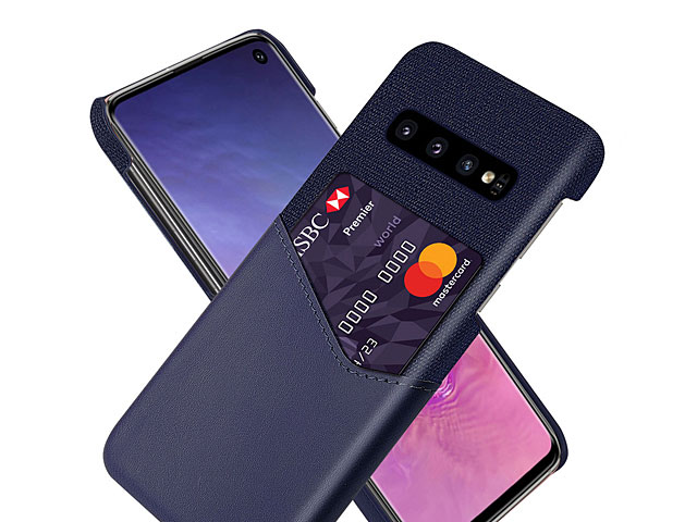 Samsung Galaxy S10+ Two-Tone Leather Case with Card Holder