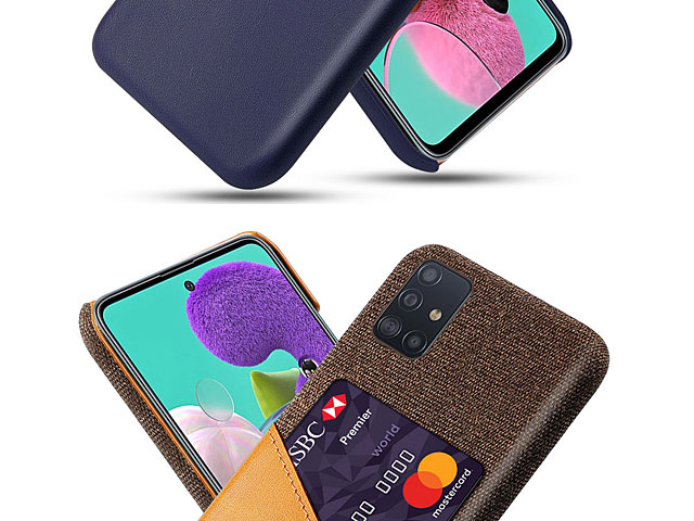 Samsung Galaxy A51 Two-Tone Leather Case with Card Holder